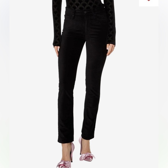 Ag Adriano Goldschmied Pants - Black Adriano Goldschmied Cotton Cord Straight Leg Pants